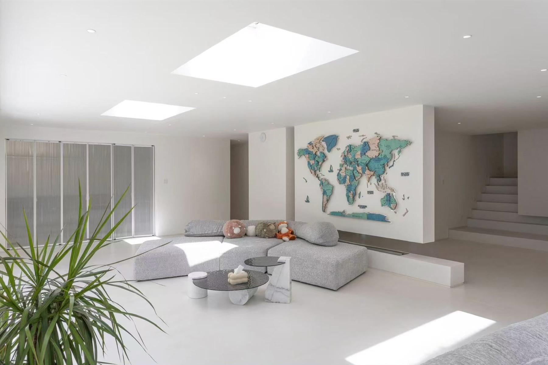 London residence open-plan living space