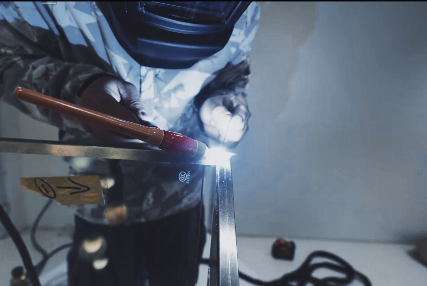 Metalwork process for a bespoke stair detail